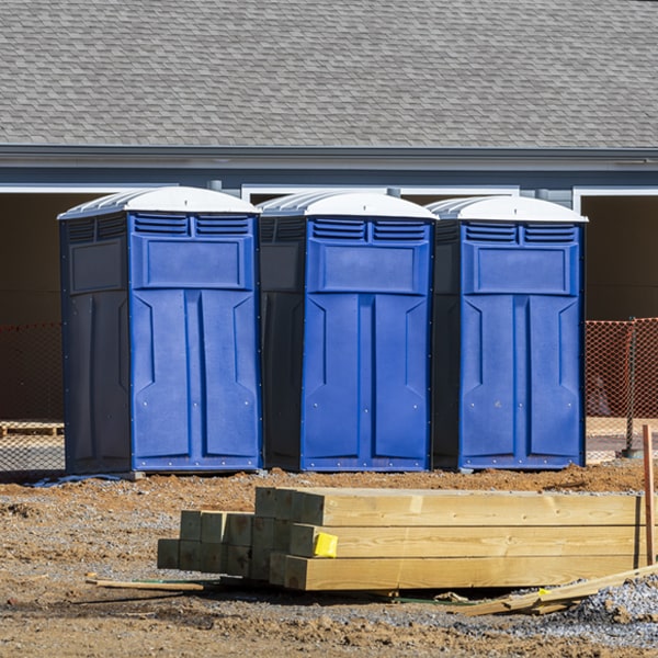 what is the expected delivery and pickup timeframe for the porta potties in Kennedy